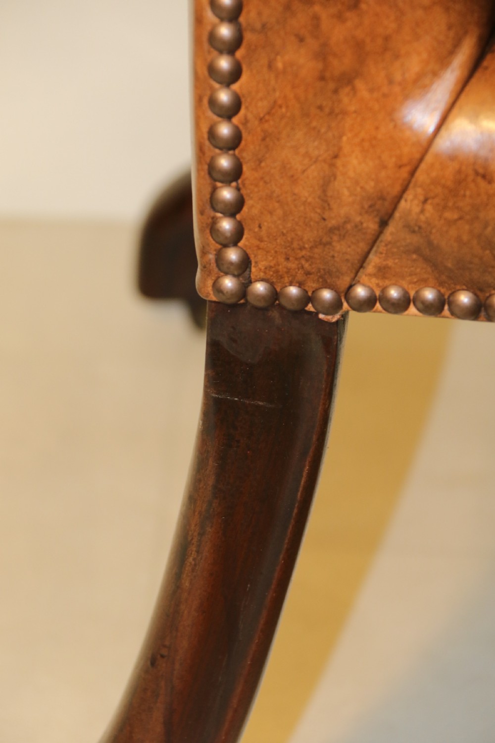 A superb 19th c Chippendale style Gainsborough Arm Chair.   View XIV