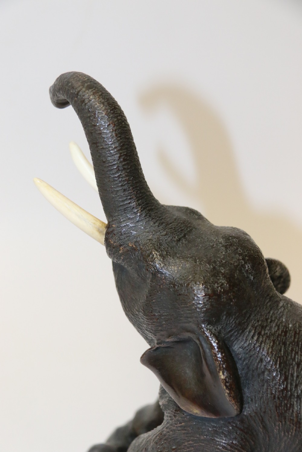 A pair of Japanese bronze elephant bookends Meiji Period, signed. View XIV