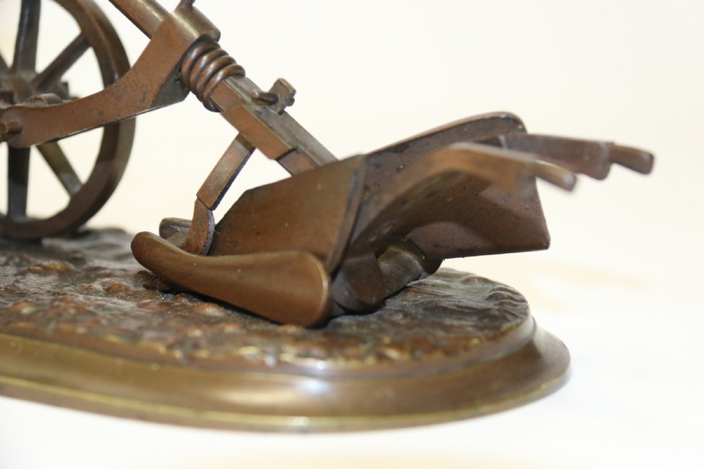 A fine 19th century agricultural bronze study View VI