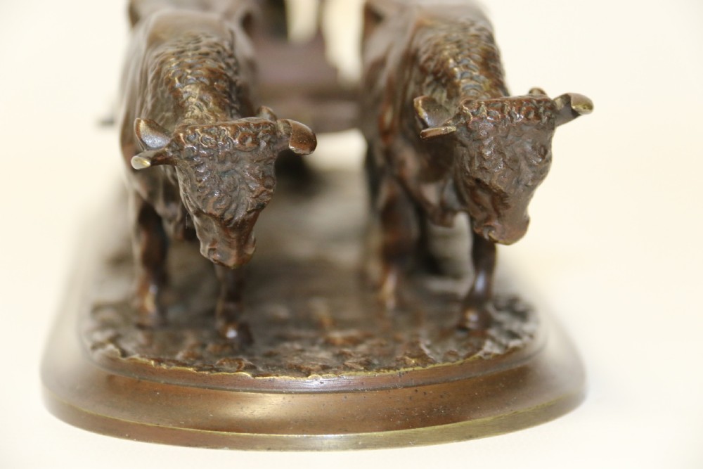 A fine 19th century agricultural bronze study View IX