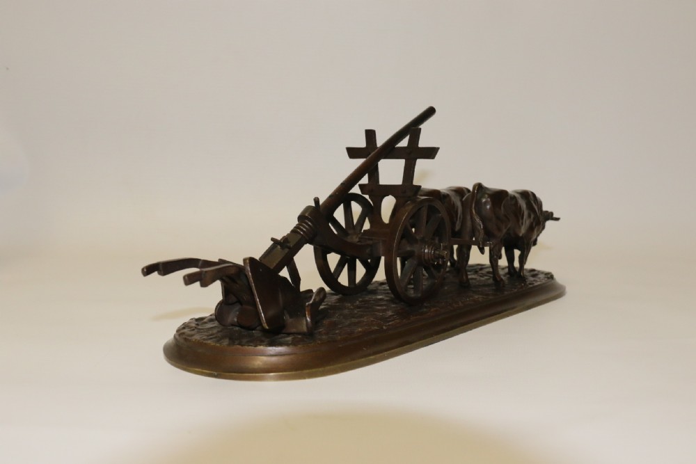 A fine 19th century agricultural bronze study View XI