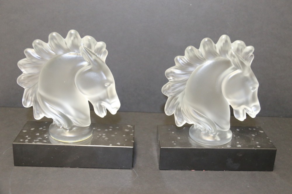 A pair of French Art Deco Glass Sculptures View IV
