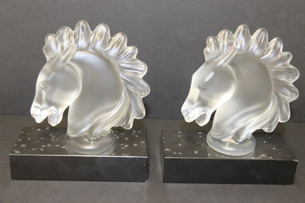 A pair of French Art Deco Glass Sculptures View V