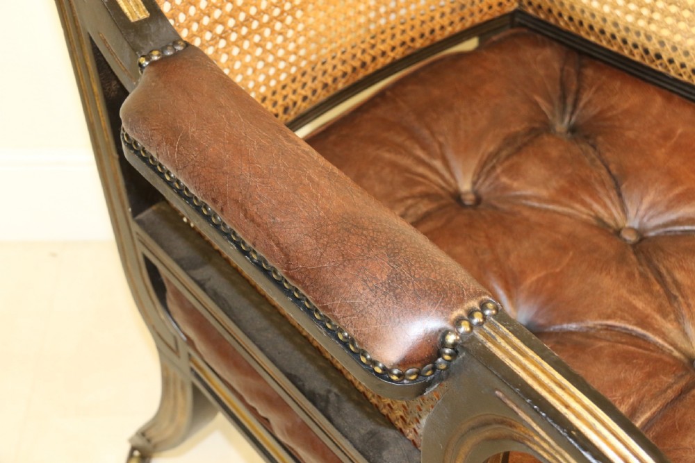A superb pair of Bergère Library Chairs. View XII
