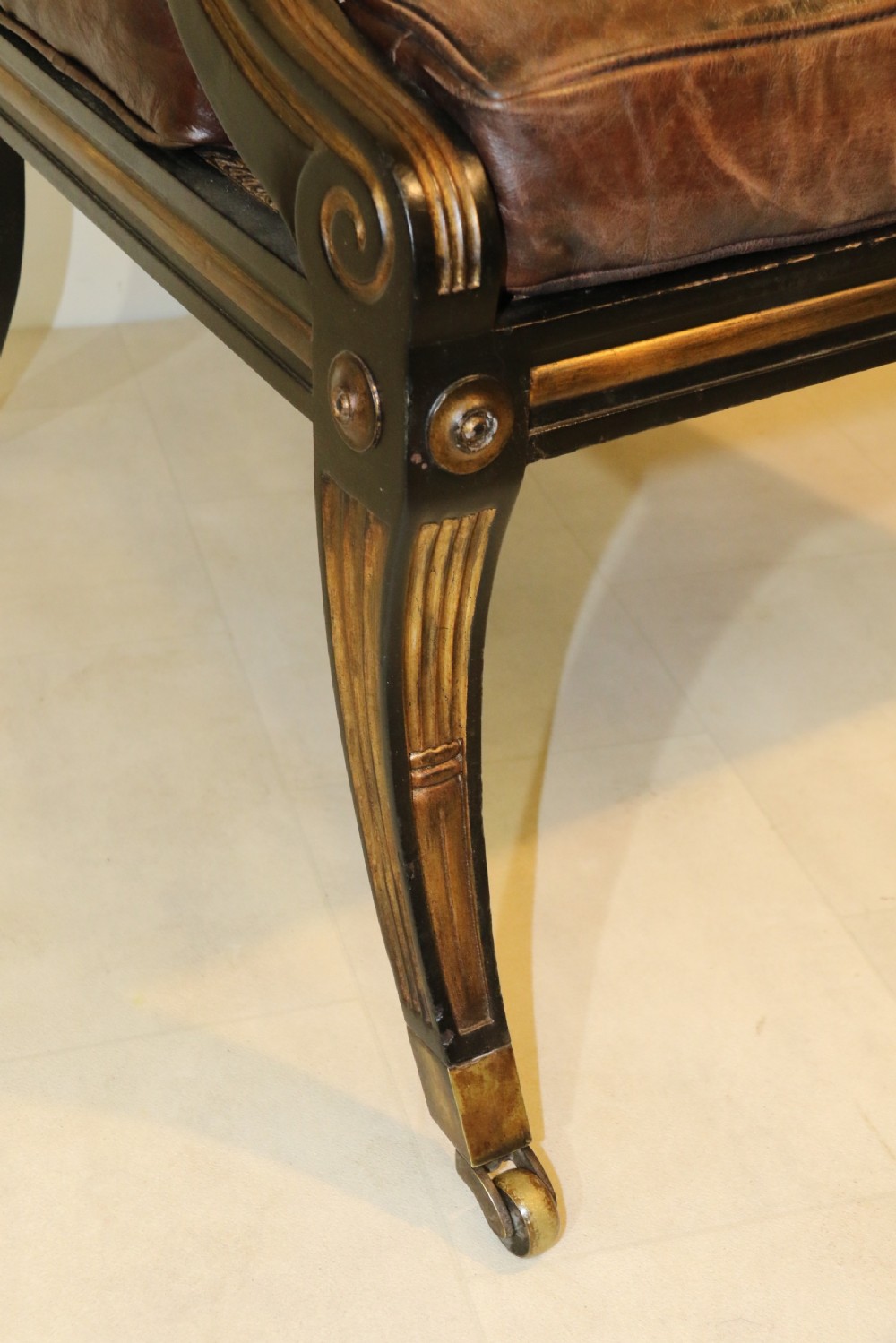 A superb pair of Bergère Library Chairs. View XVII