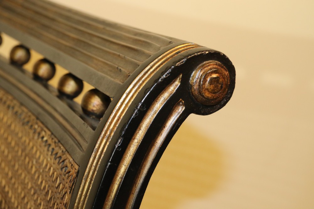 A superb pair of Bergère Library Chairs. View XIX