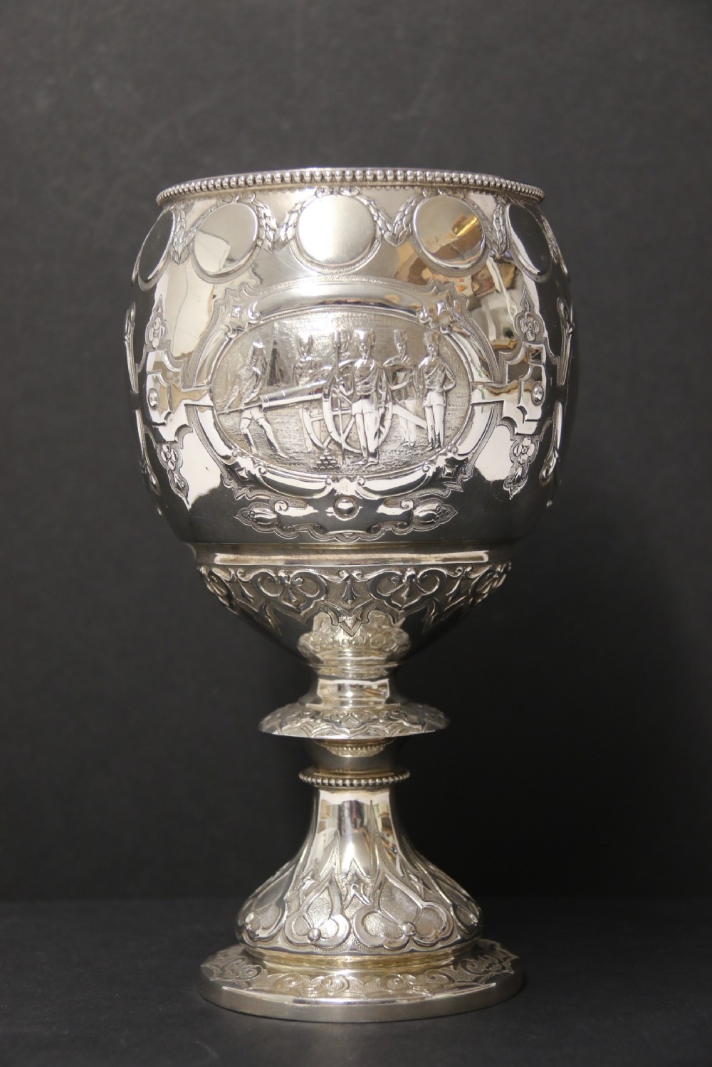 A rare silver mid-19th century Cornish Military Trophy