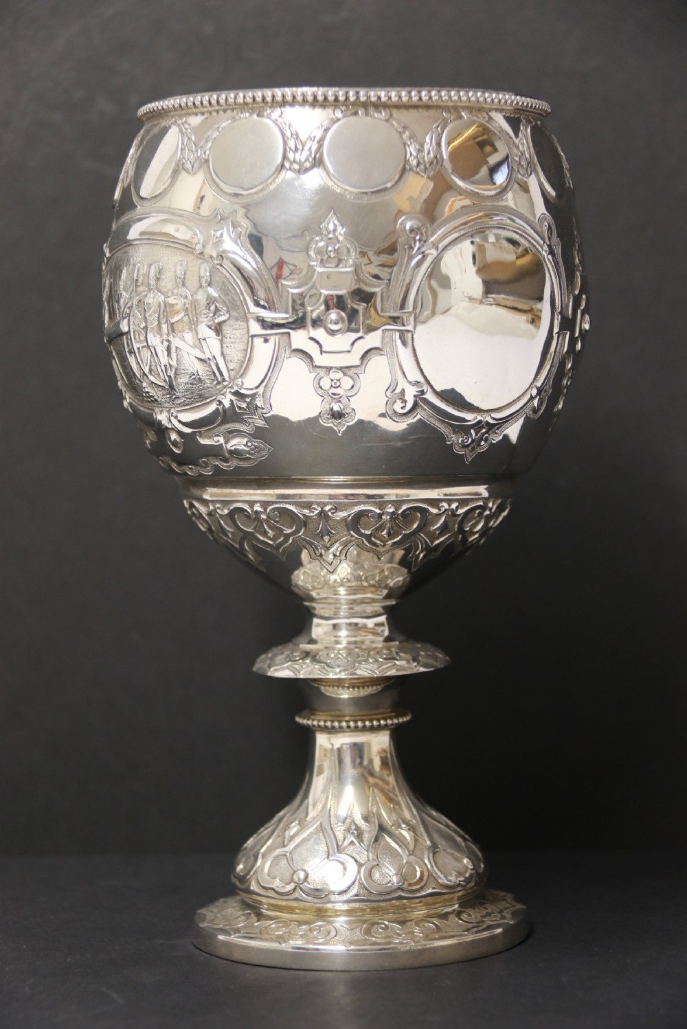 A rare silver mid-19th century Cornish Military Trophy View III