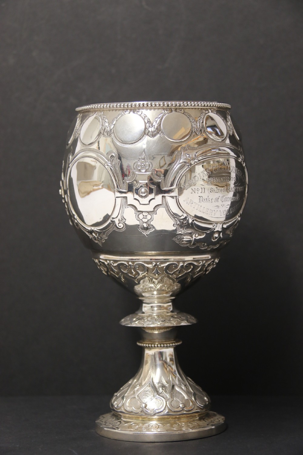 A rare silver mid-19th century Cornish Military Trophy View V