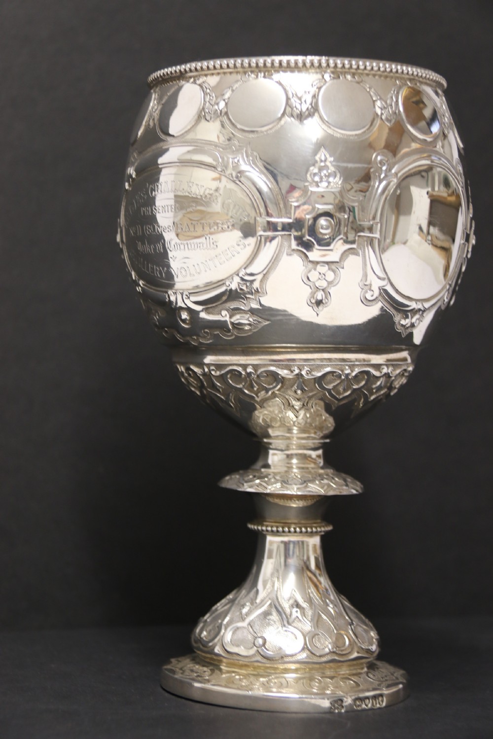 A rare silver mid-19th century Cornish Military Trophy View VII