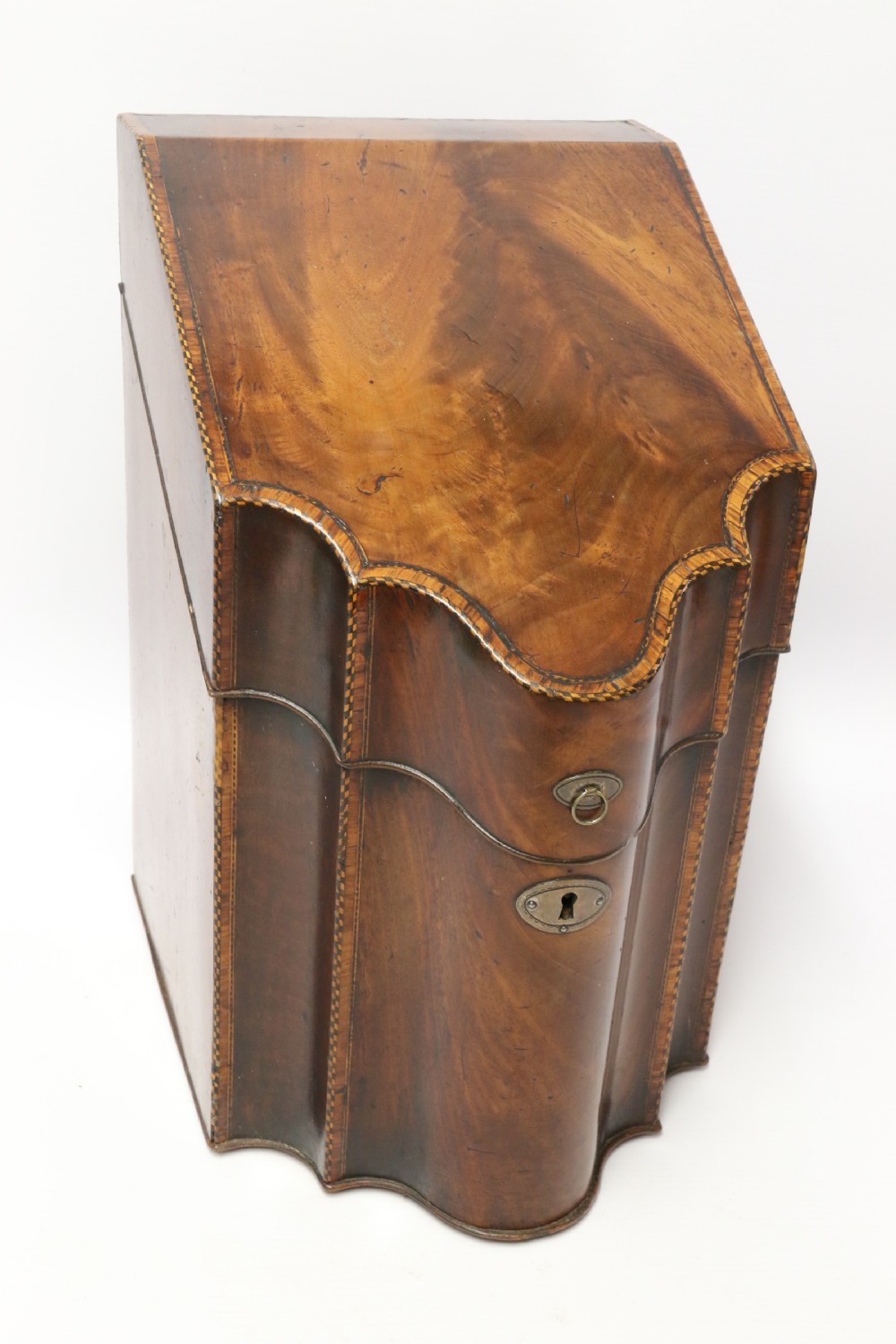 A fine Georgian Mahogany Cutlery Box, Circa 1760 View III