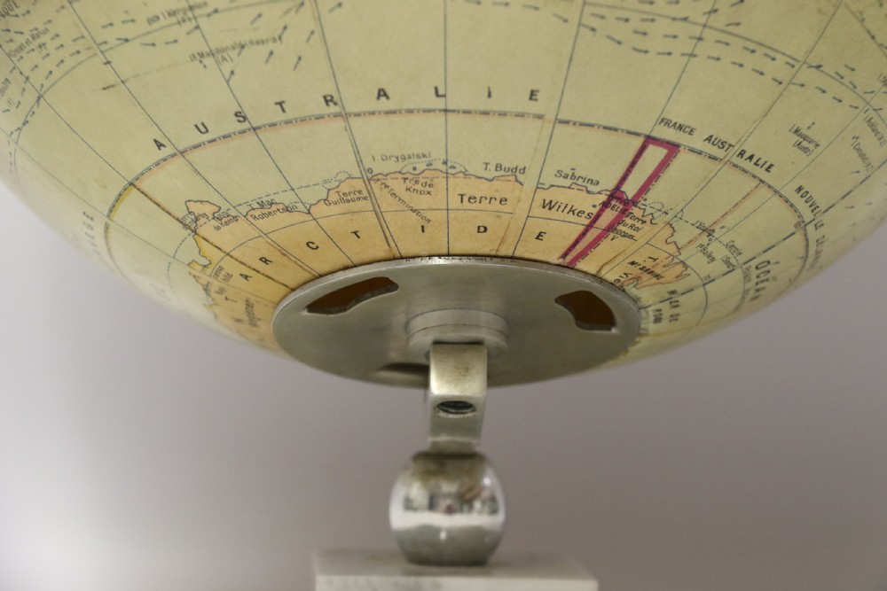 A 1930’s Electrically Illuminated large Desk Globe of the World View XII