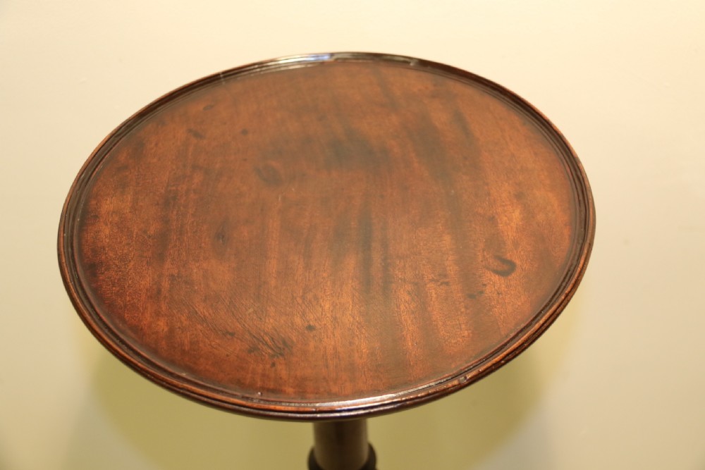 A Rare Early Georgian Mahogany Tripod Candle Stand View IV