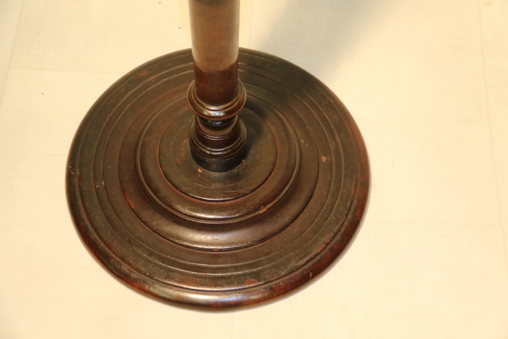 A Rare Early Georgian Mahogany Tripod Candle Stand View VI