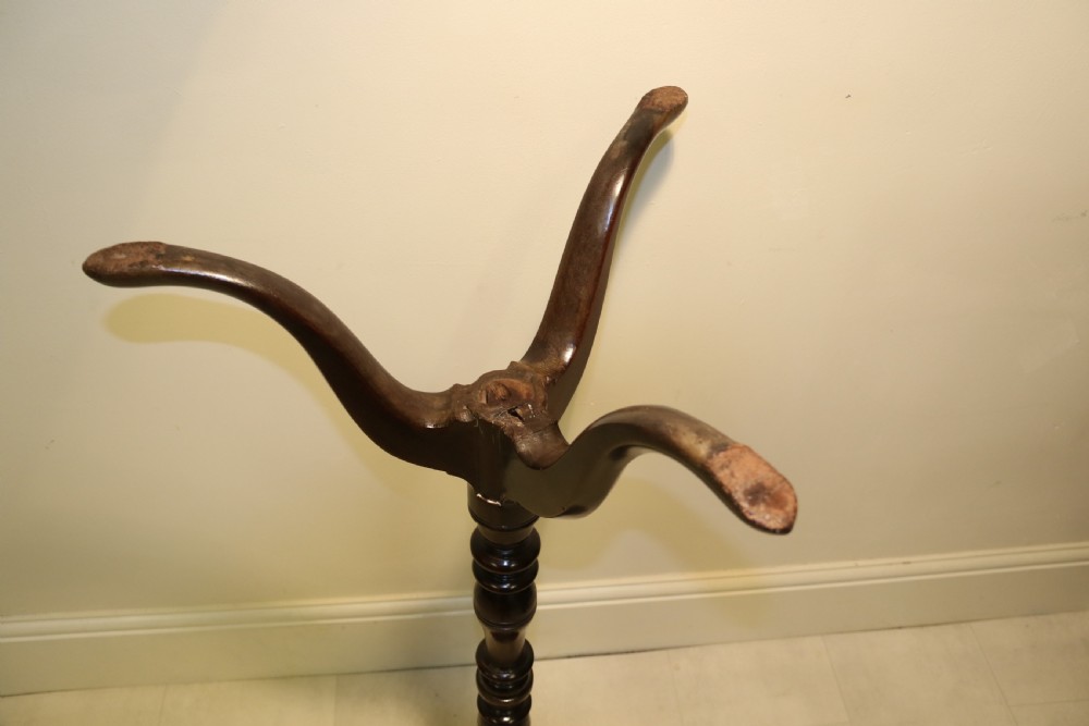 A Rare Early Georgian Mahogany Tripod Candle Stand View VII