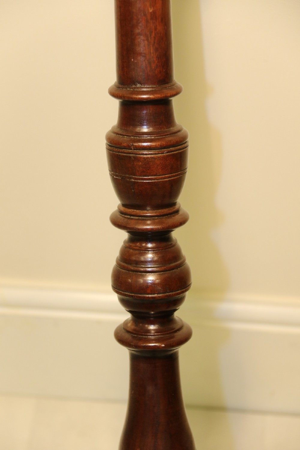 A Rare Early Georgian Mahogany Tripod Candle Stand View VIII