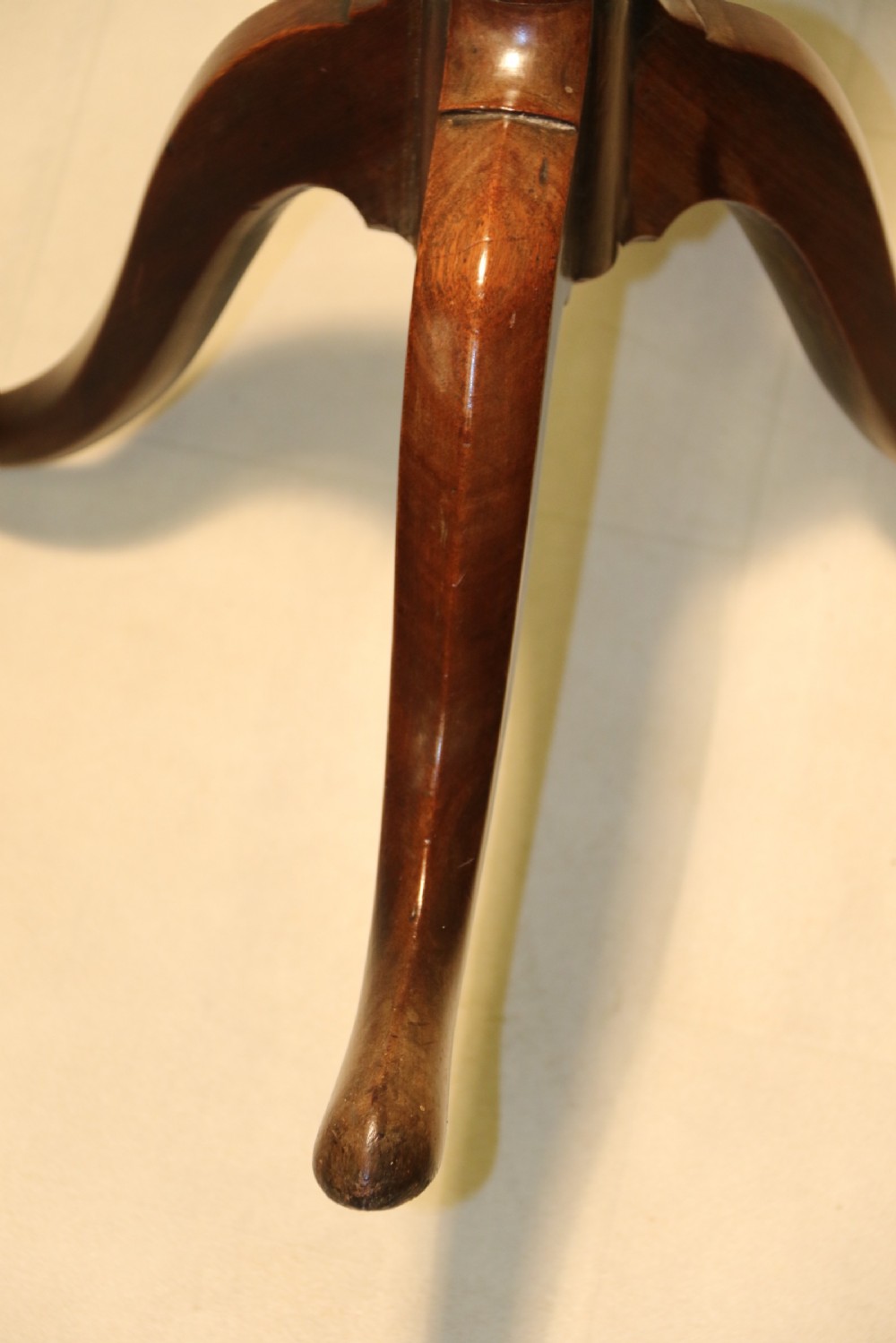 A Rare Early Georgian Mahogany Tripod Candle Stand View IX