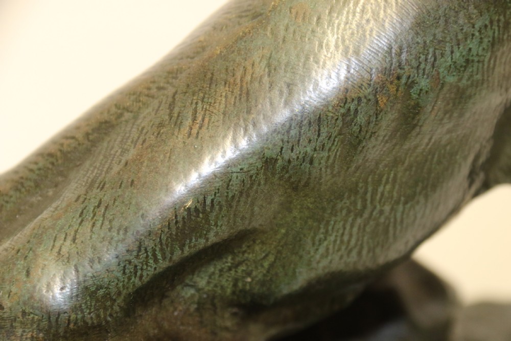 An early 20th Century Bronze Study of a Panther by Thomas Cartier View VIII