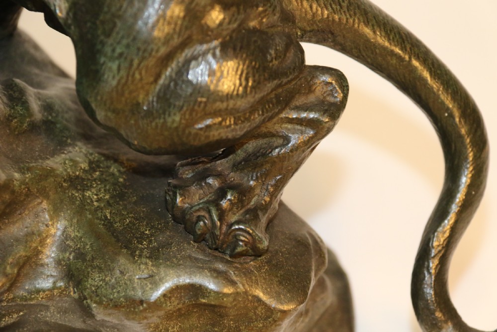 An early 20th Century Bronze Study of a Panther by Thomas Cartier View XVIII