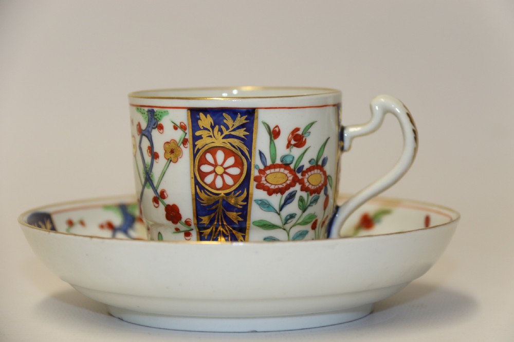 A fine Antique English Dr Wall First Period Worcester Cup and Saucer View II