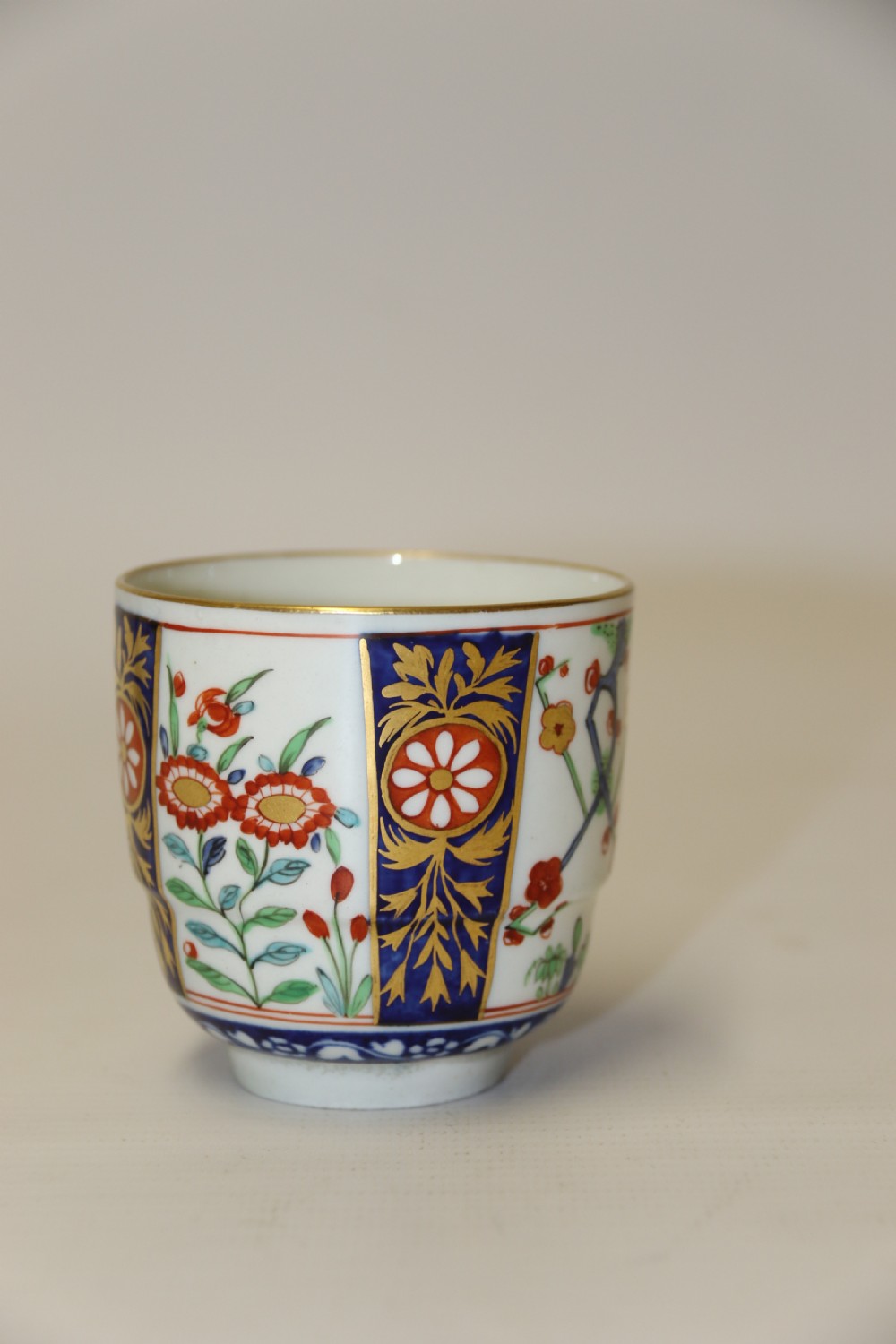 A fine Antique English Dr Wall First Period Worcester Cup and Saucer View VII