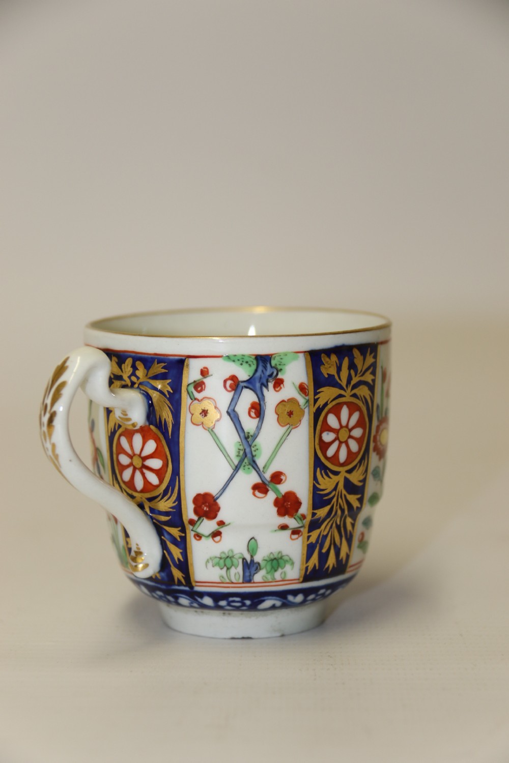 A fine Antique English Dr Wall First Period Worcester Cup and Saucer View IX