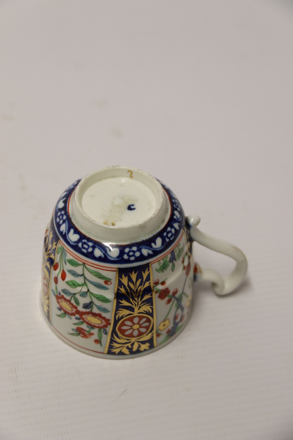 A fine Antique English Dr Wall First Period Worcester Cup and Saucer View XI