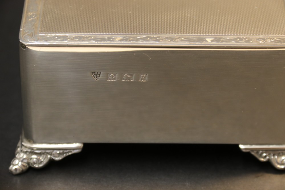 A Heavy English Solid Silver Box View II