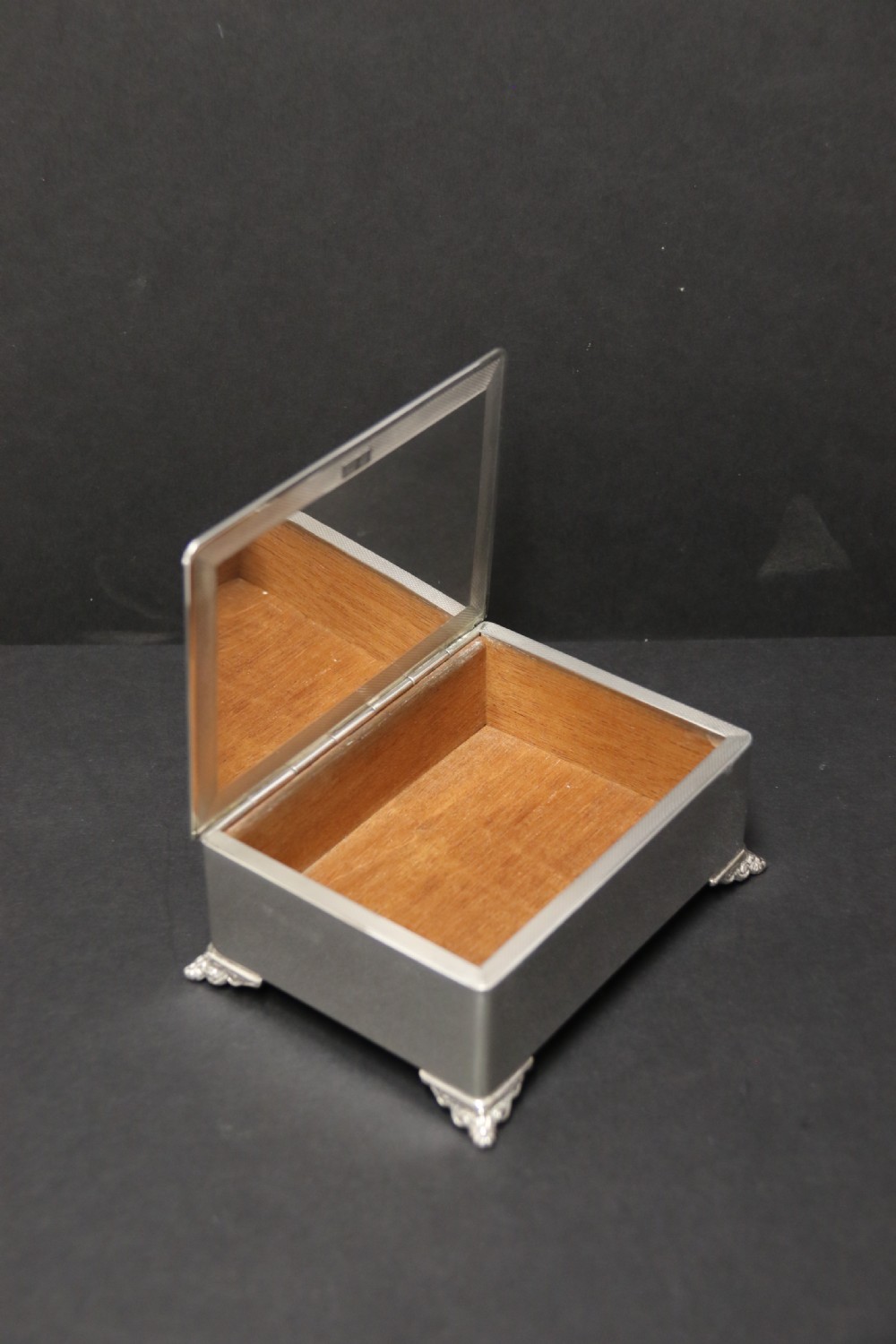 A Heavy English Solid Silver Box View V