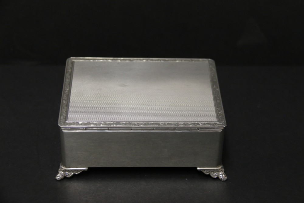 A Heavy English Solid Silver Box View VII