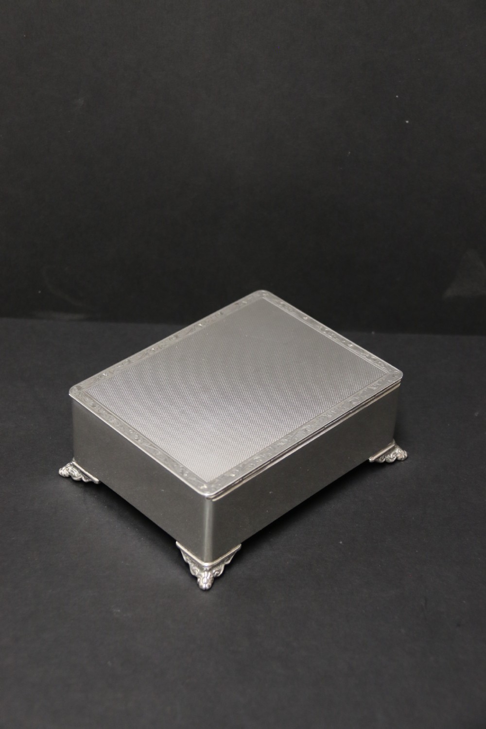 A Heavy English Solid Silver Box View VIII