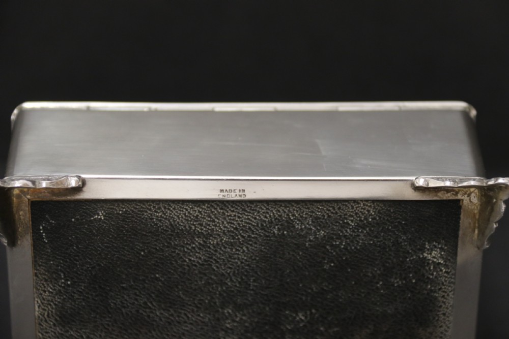 A Heavy English Solid Silver Box View IX