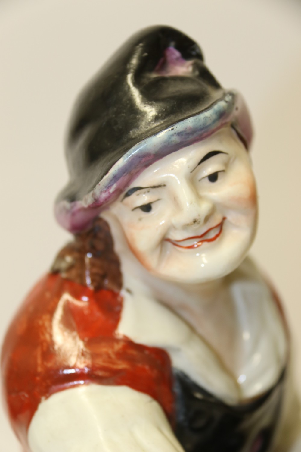 A large pair of  19th C Staffordshire Pottery Seated figures. View XXIV