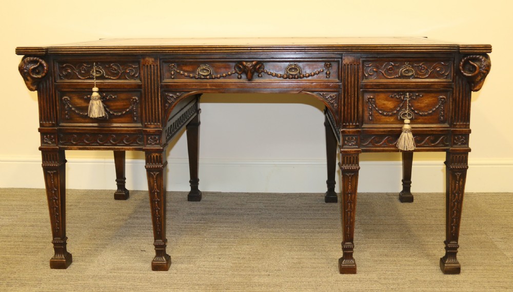   A fine Freestanding  Robert Adam style Desk View III