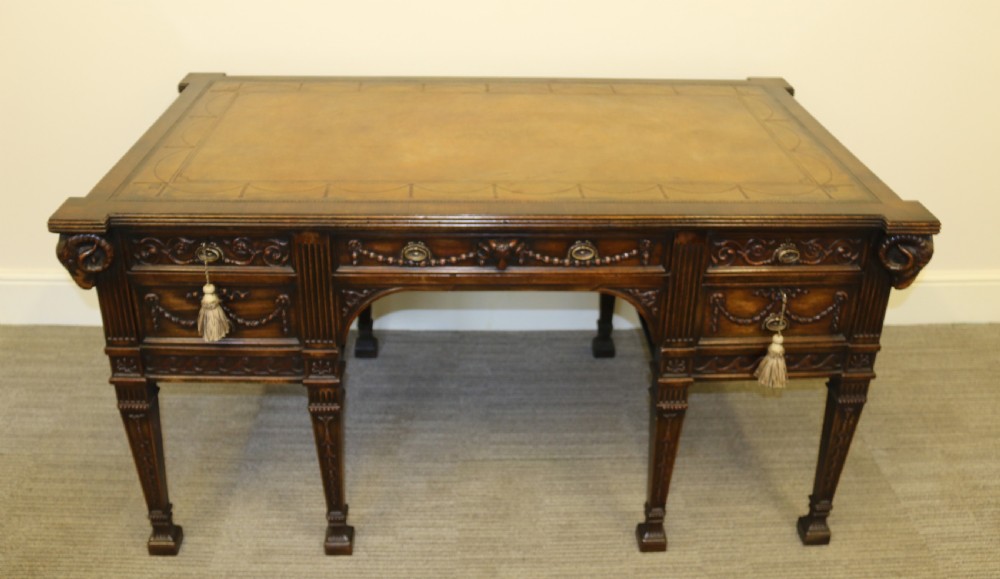   A fine Freestanding  Robert Adam style Desk View IV