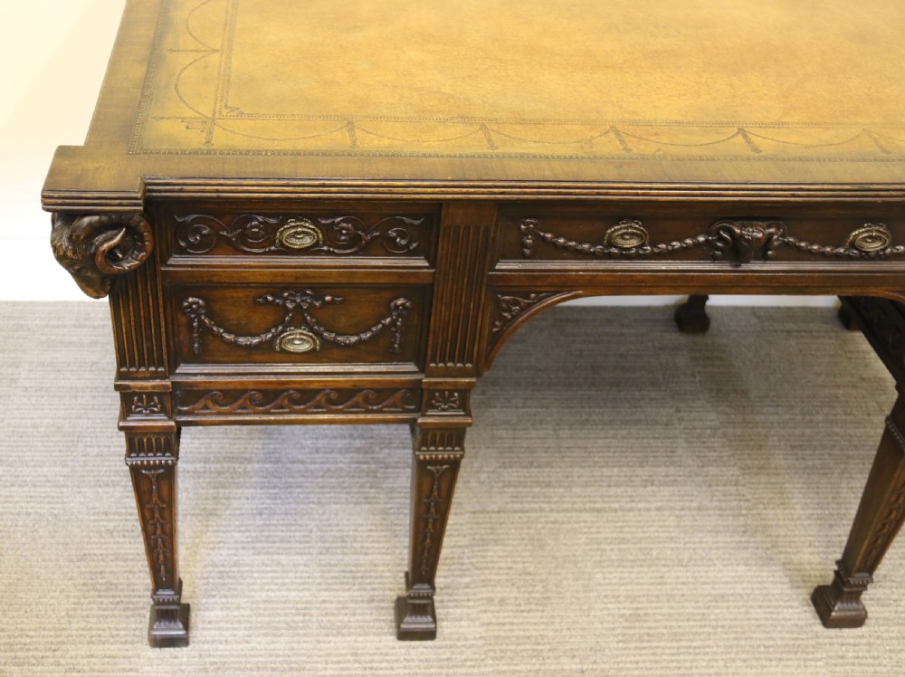   A fine Freestanding  Robert Adam style Desk View XIX