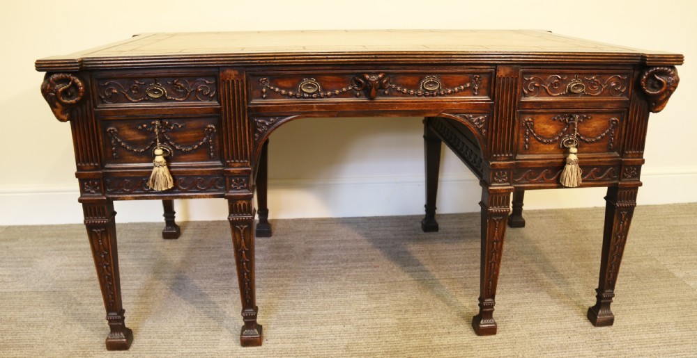   A fine Freestanding  Robert Adam style Desk View XX