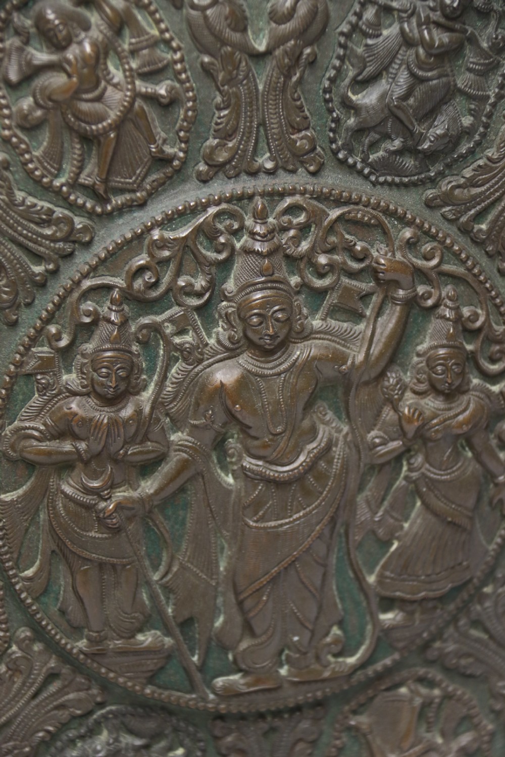 A Superb large Raj period 19th C Indian Copper Charger View II