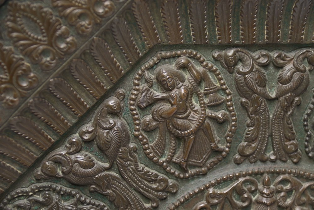 A Superb large Raj period 19th C Indian Copper Charger View IV