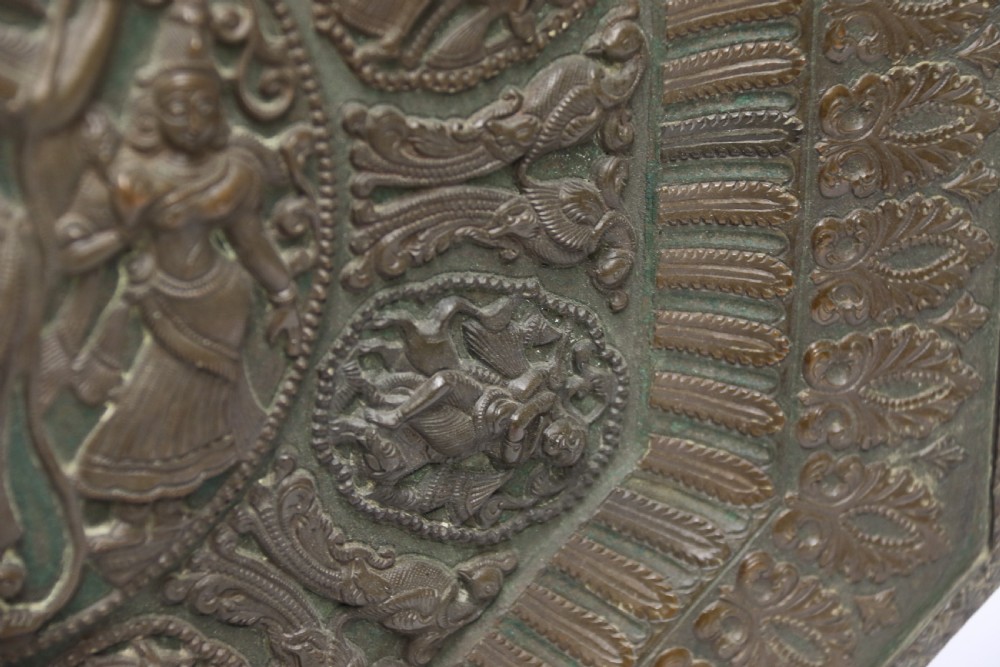 A Superb large Raj period 19th C Indian Copper Charger View VI