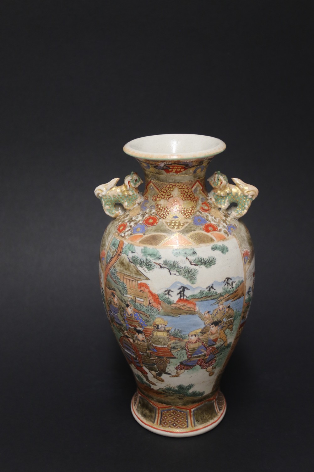 A pair of Japanese Satsuma Vases View IX