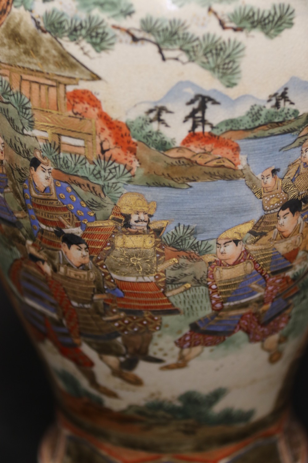 A pair of Japanese Satsuma Vases View XI