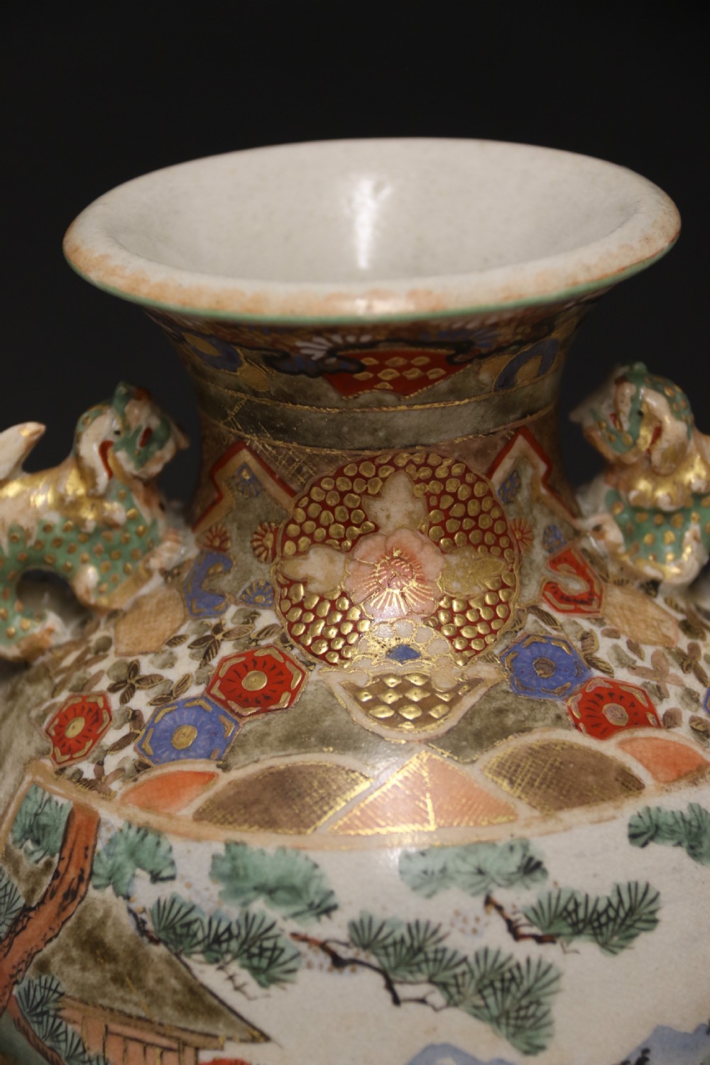 A pair of Japanese Satsuma Vases View XII