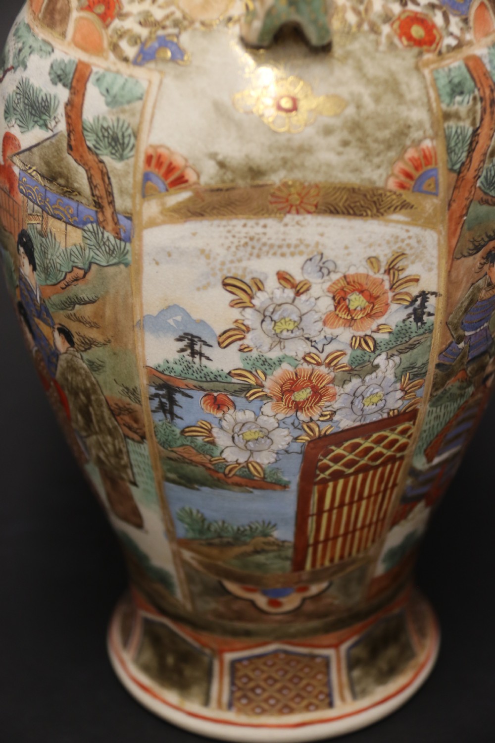 A pair of Japanese Satsuma Vases View XV