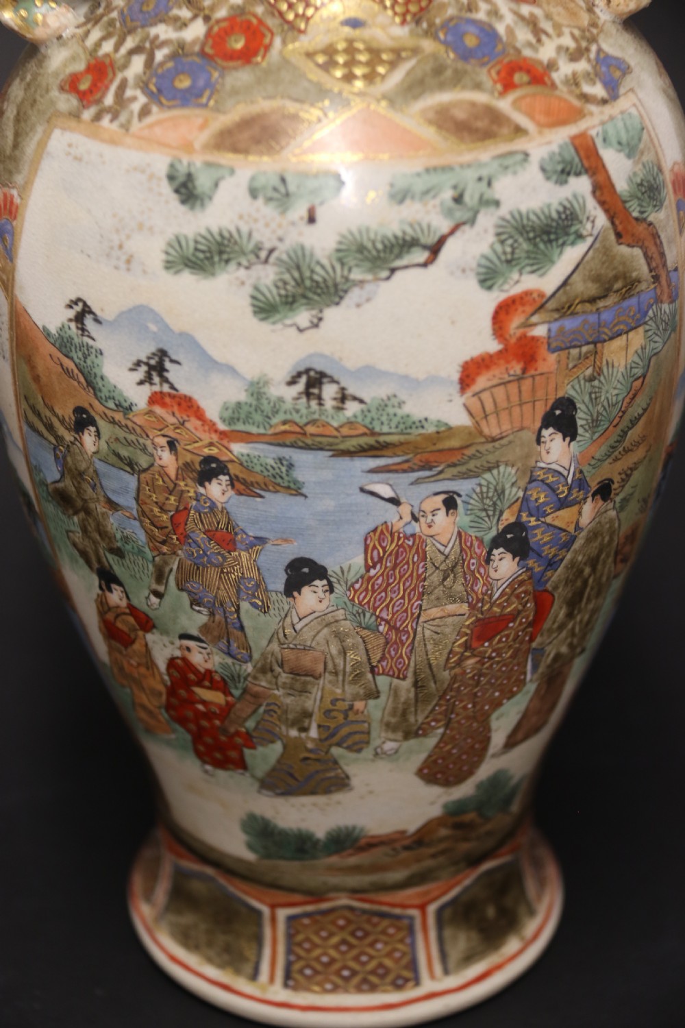 A pair of Japanese Satsuma Vases View XVI