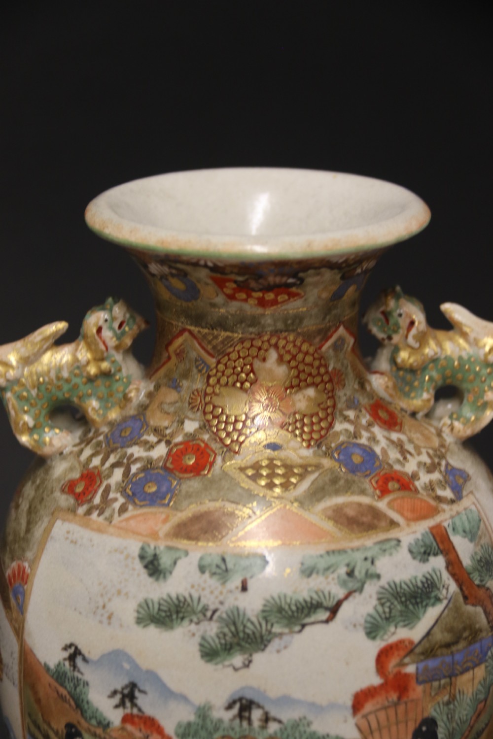 A pair of Japanese Satsuma Vases View XVII
