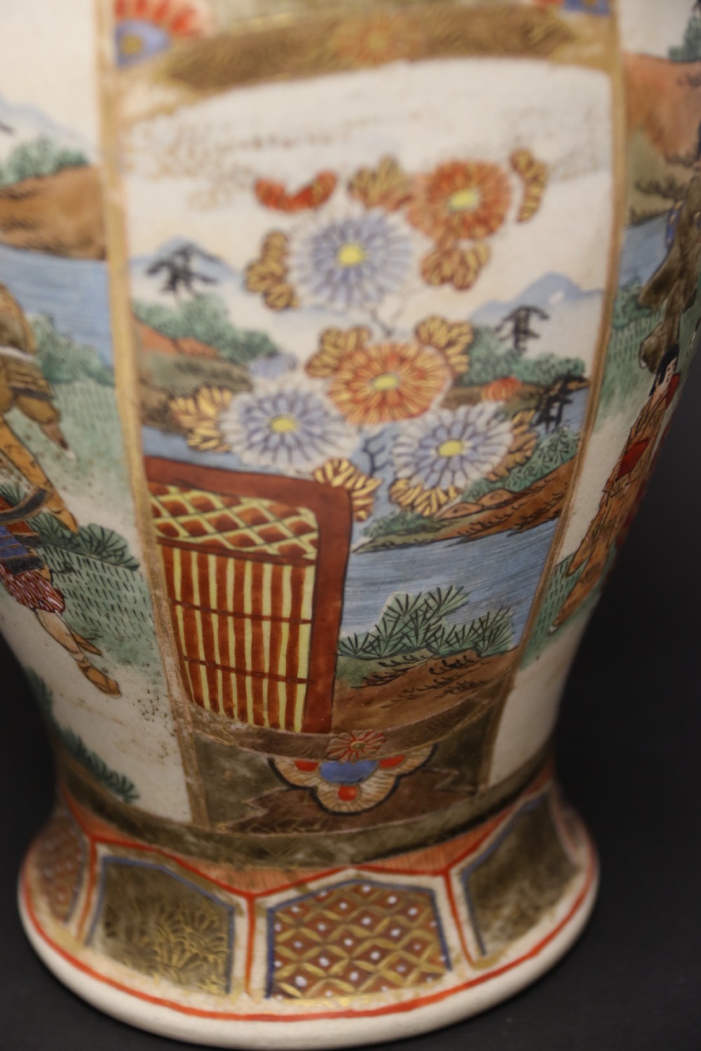 A pair of Japanese Satsuma Vases View XVIII