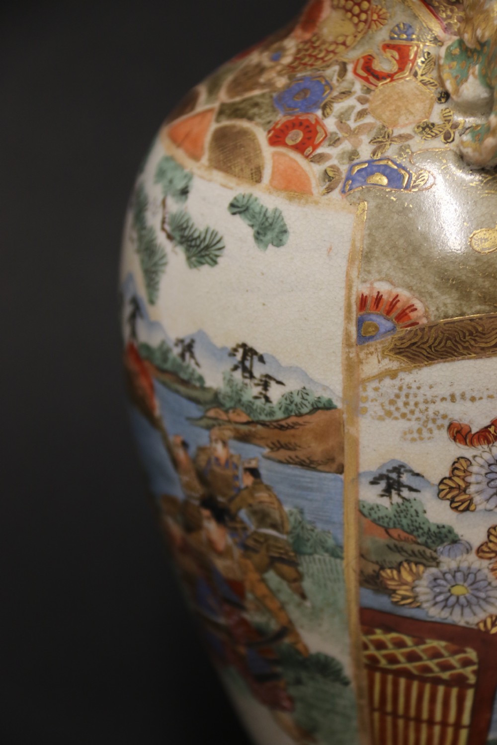 A pair of Japanese Satsuma Vases View XIX