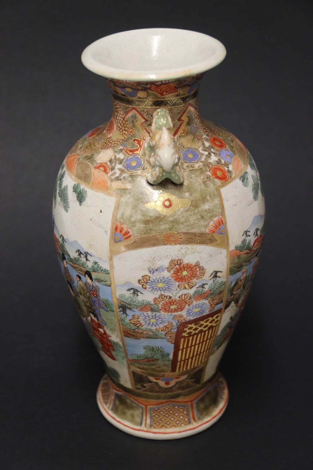 A pair of Japanese Satsuma Vases View XXIV