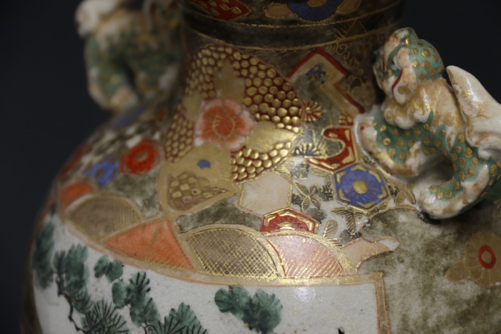 A pair of Japanese Satsuma Vases View XXVI